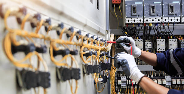 Professional Electrician technician working in Parkside, PA